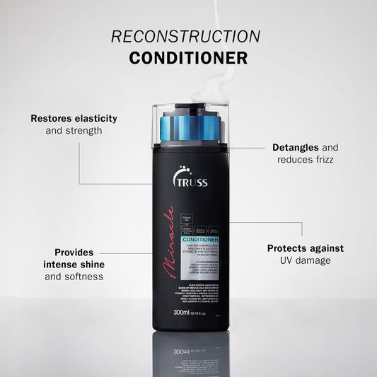 Truss Miracle Hair Conditioner - Anti-Aging Conditioner For Dry Hair - Use For Daily Hair Repair, Increased Shine, And Uv Protection - Color-Safe And Suitable For All Hair Types (300 Ml)