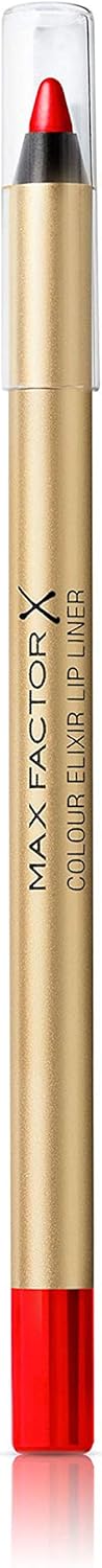 Max Factor Colour Elixir Moisturising Lip Liner, 10 Red Rush, 1.2 G