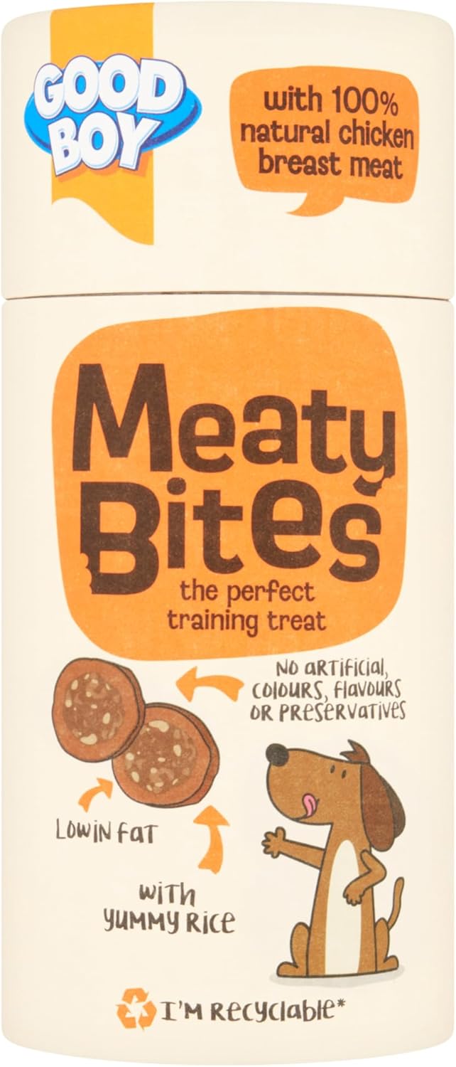 Good Boy Meaty Bites Chicken with Rice - Low Fat Dog Treats - Bulk Box 6 x 70g : Amazon.co.uk: Pet Supplies