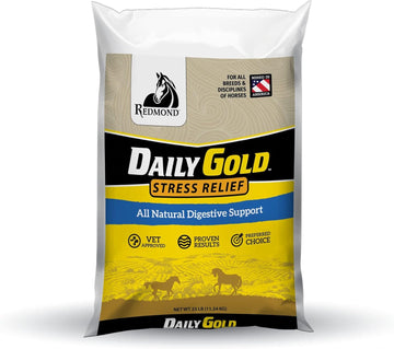 REDMOND Daily Gold Stress Relief – Natural Digestive and Ulcer Supplement for Horses