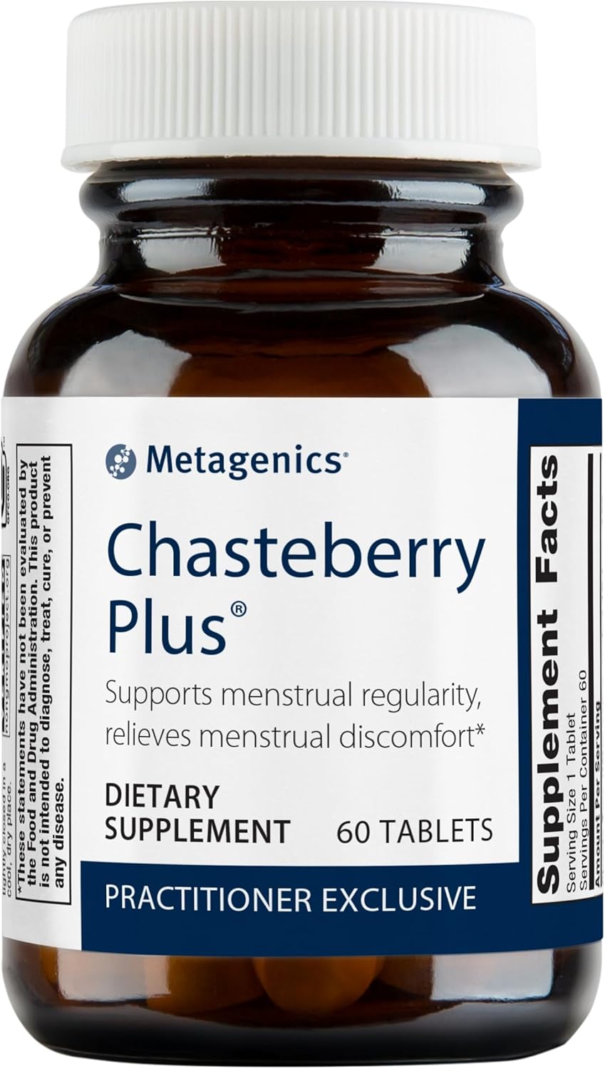 Metagenics Chasteberry Plus - Supports Reproductive Health* - For Menstrual Relief & Regularity* - With Chasteberry, Ashwagandha Root Extract & Black Cohosh - 60 Tablets