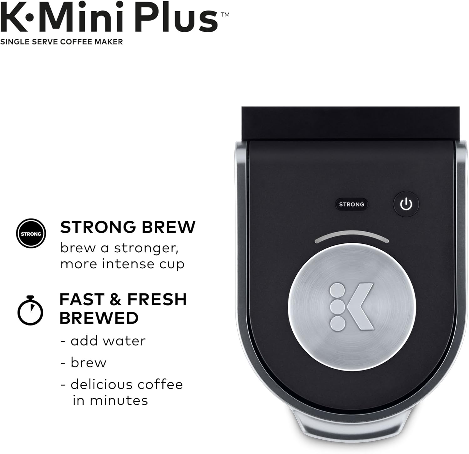 Keurig K-Mini Plus Single Serve Coffee Maker with Donut Shop Coffee Pods, 32 count: Home & Kitchen