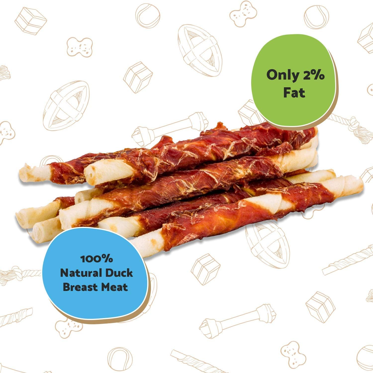 Good Boy - Chewy Twists with Duck - Dog Treats - Made with 100% Natural Duck Breast Meat - 90 g e - Gluten Free Dog Treats - Case of 10 : Amazon.co.uk: Pet Supplies