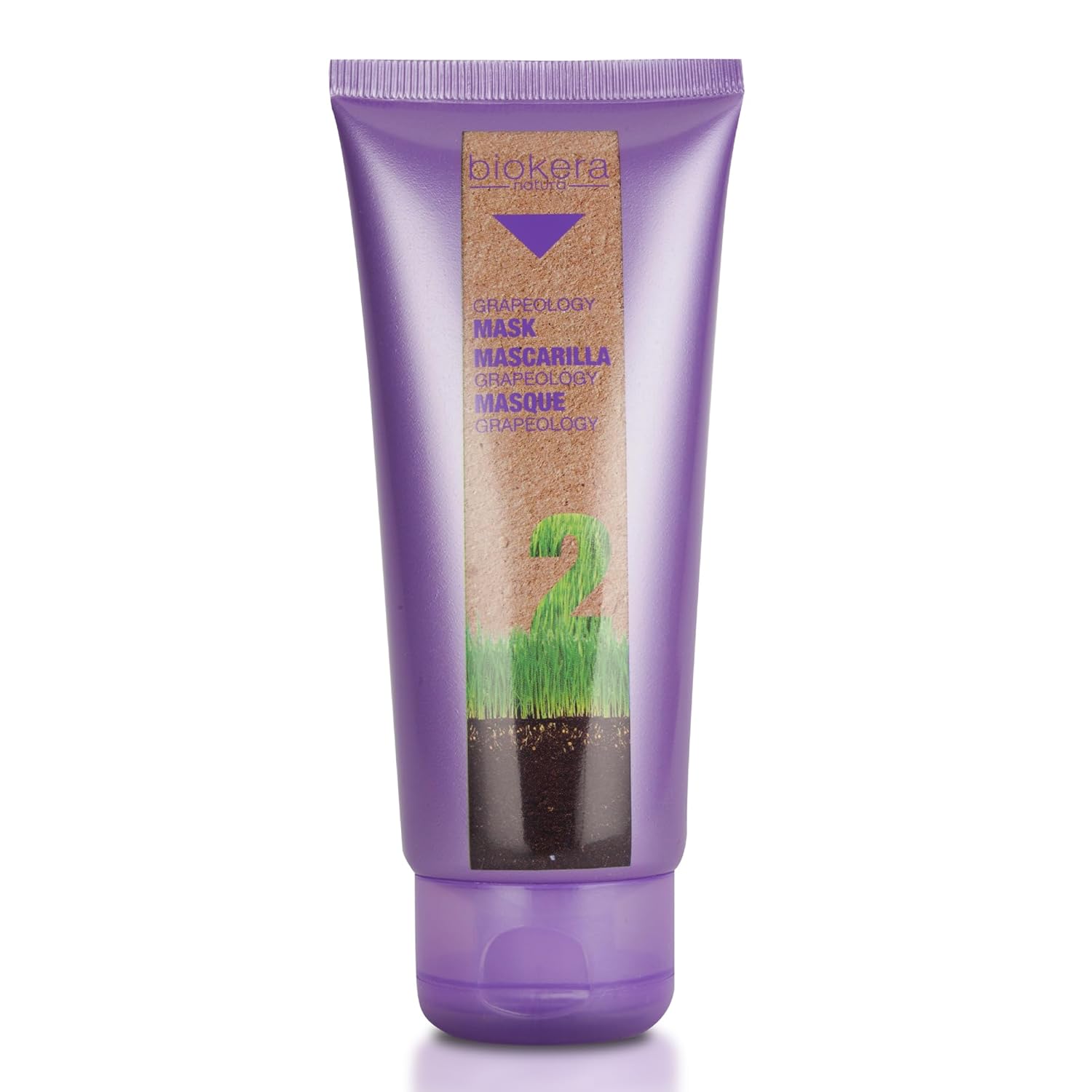 Salerm - Nourishing Hair Mask - Grapeology Biokera Natura Mask - 200 Ml - For White Or Bleached Hair - Grape Seed Oil - Nourishes And Hydrates Hair - Helps Mantain Color Brightness
