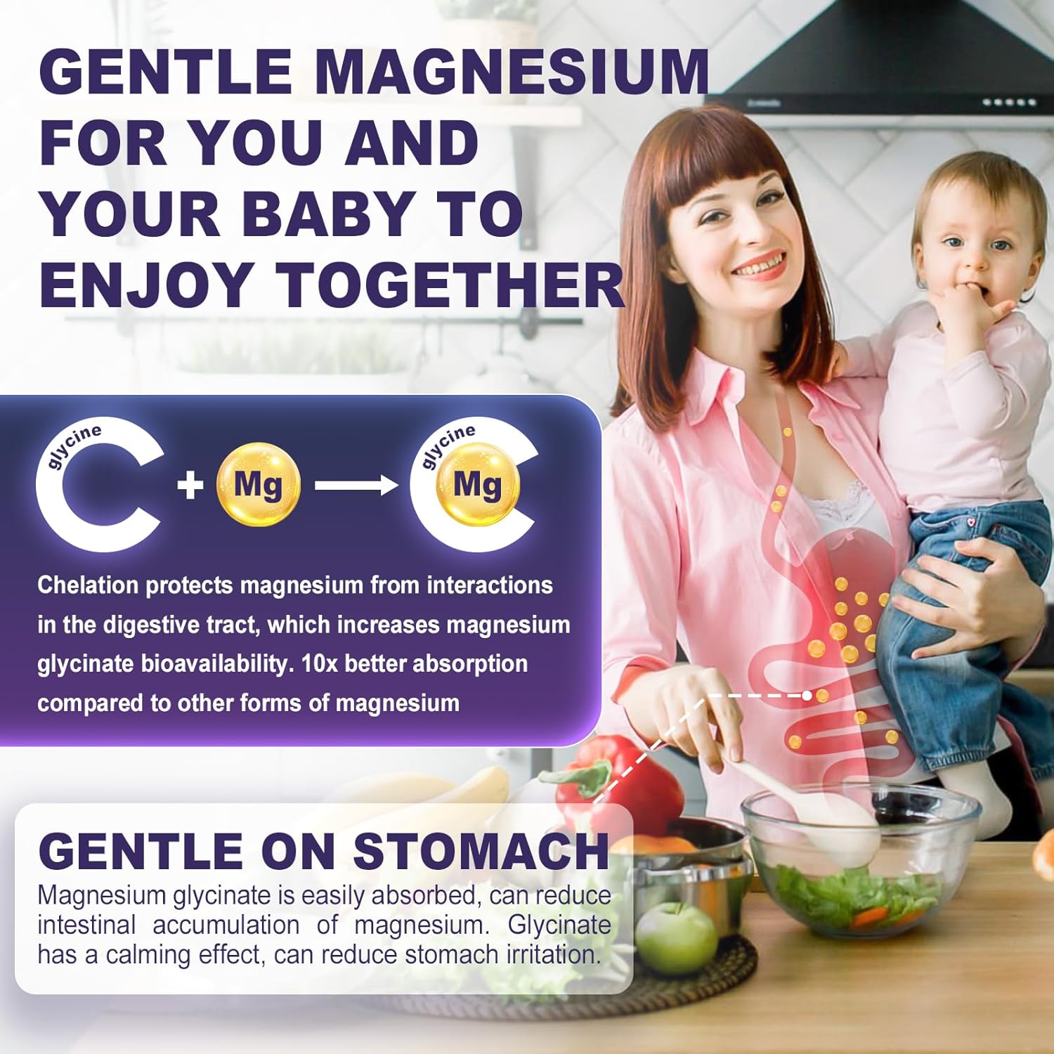Magnesium Glycinate Gummies 500Mg/250Mg For Adults & Kids 6+, Sugar Free Calm Magnesium Gummies With L Theanine, B6, Glycine, Zinc For Sleep, Calm, Relax Brain, Muscle, No Melatonin, Chewable : Health & Household
