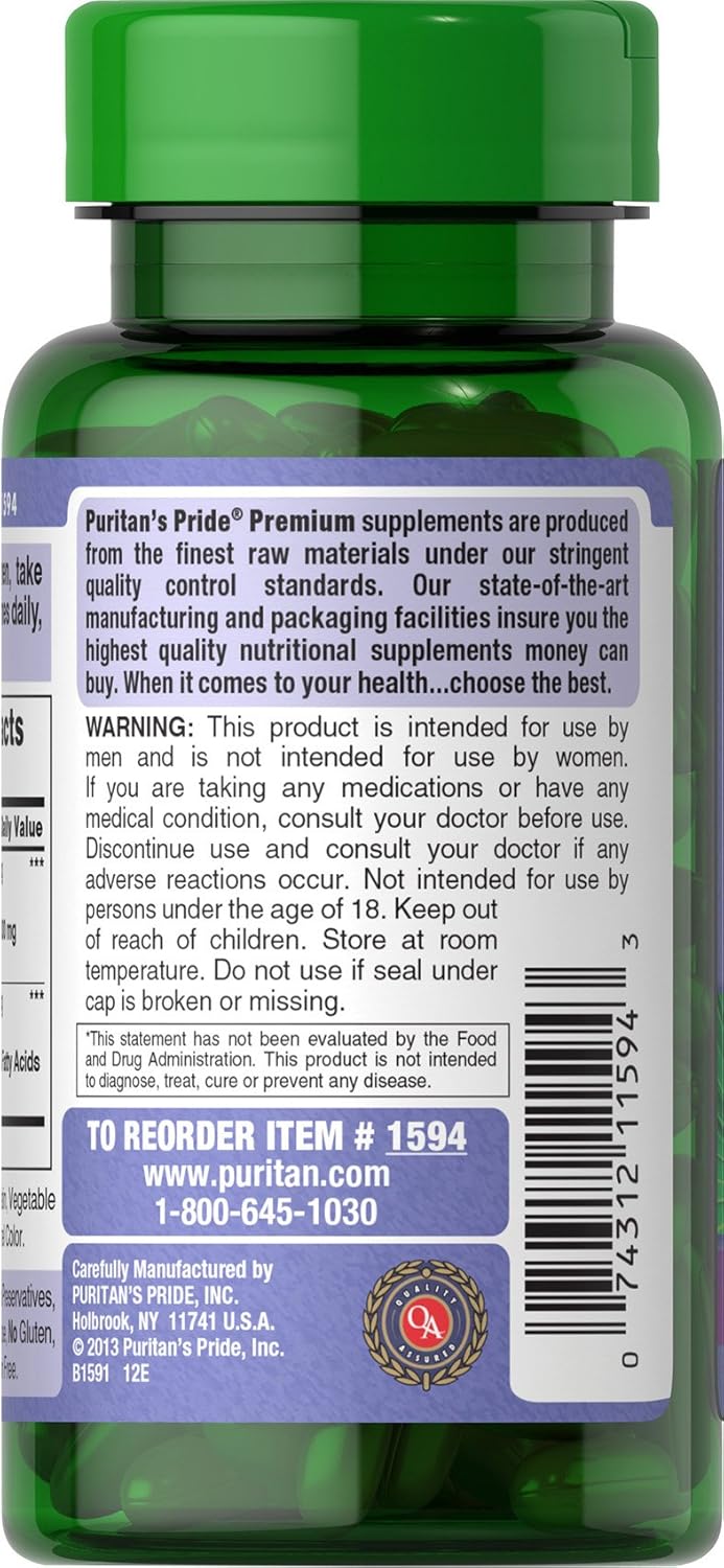 Puritan's Pride Saw Palmetto 250Mg, 90 Count - Packaging May Vary : Health & Household