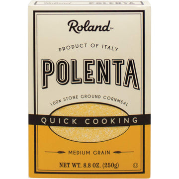 Roland Foods Medium Grain Yellow Polenta, 8.8 Ounce Box, Pack of 12