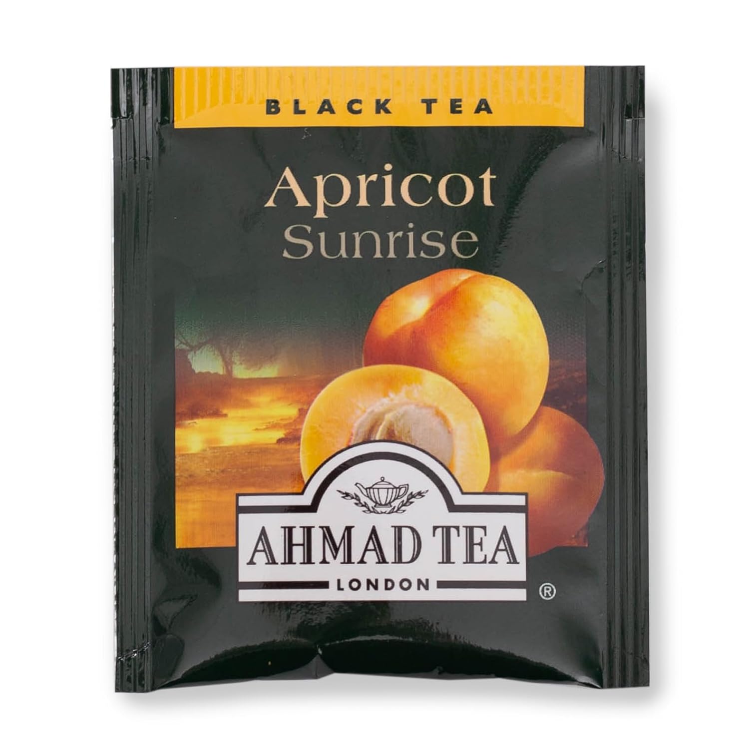 Ahmad Tea Black Tea, Apricot Sunrise Teabags, 20 Ct (Pack Of 6) - Caffeinated & Sugar-Free