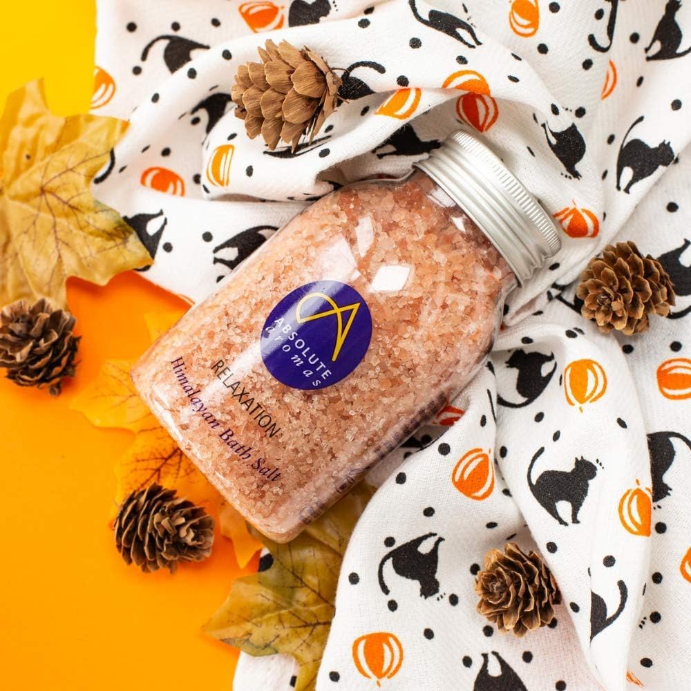 Absolute Aromas Relaxation Bath Salts 290g - Natural Pink Coarse Himalayan Salt Infused with 100% Pure Essential Oils of Bergamot, Clary Sage, Lavender and Petitgrain : Amazon.co.uk: Beauty