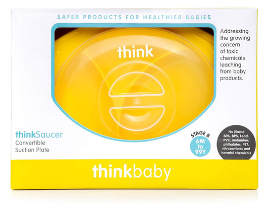 Thinkbaby Thinksaucer Suction Plate, Yellow