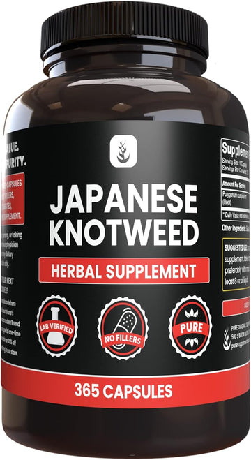Pure Original Ingredients Japanese Knotweed, (365 Capsules) No Magnesium Or Rice Fillers, Always Pure, Lab Verified
