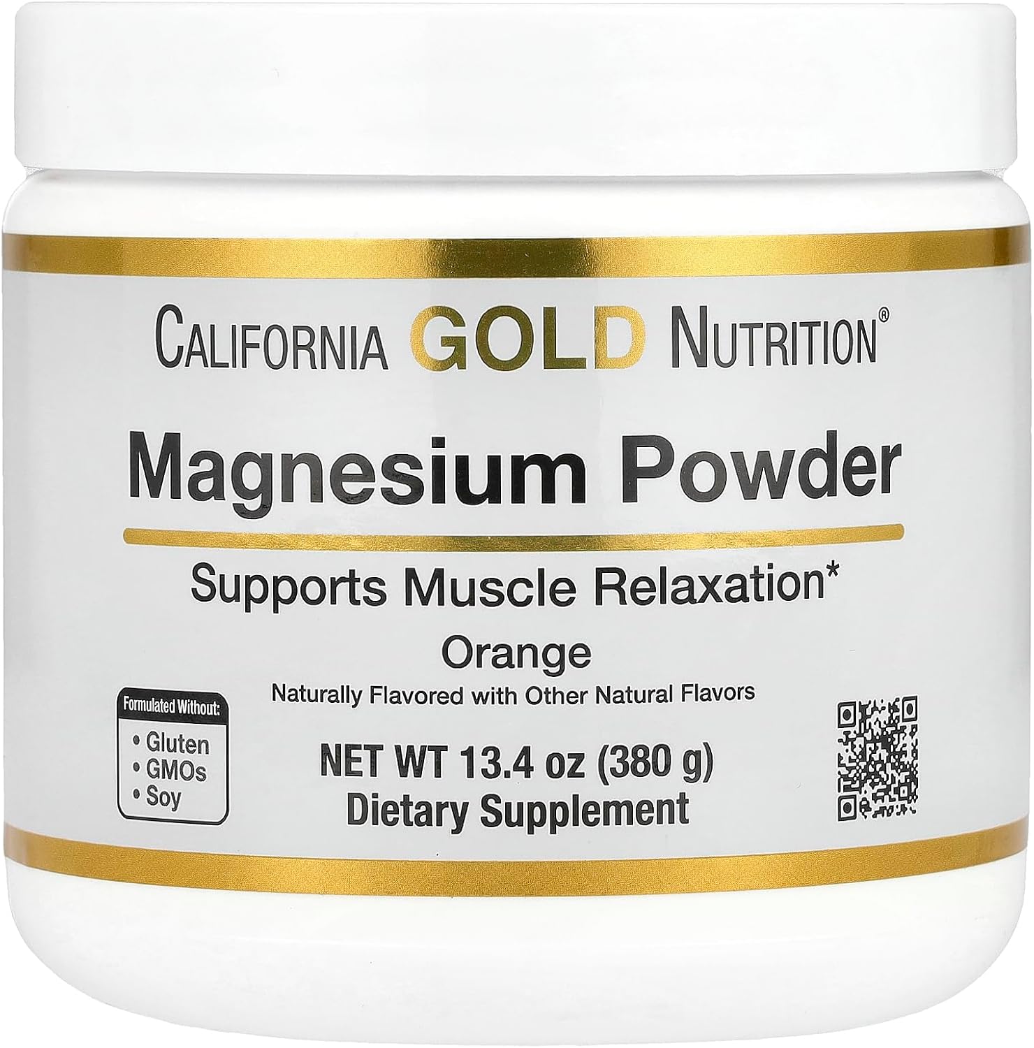 Magnesium Powder Beverage, As Magnesium Citrate, Orange Crush Flavor, 13.4 Oz (380 G)