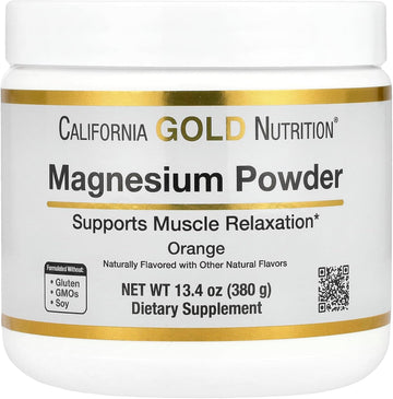 Magnesium Powder Beverage, As Magnesium Citrate, Orange Crush Flavor, 13.4 Oz (380 G)