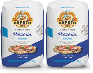 Antimo Caputo Pizzeria 00 Flour (Blue) 2.2 Lb - Pack Of 2 (Total 4.4 Lbs)