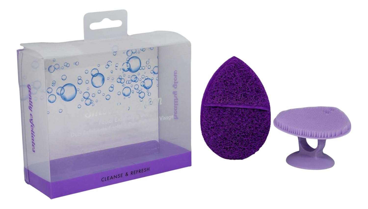 Cala Purple Facial Exfoliator Duo : Beauty & Personal Care