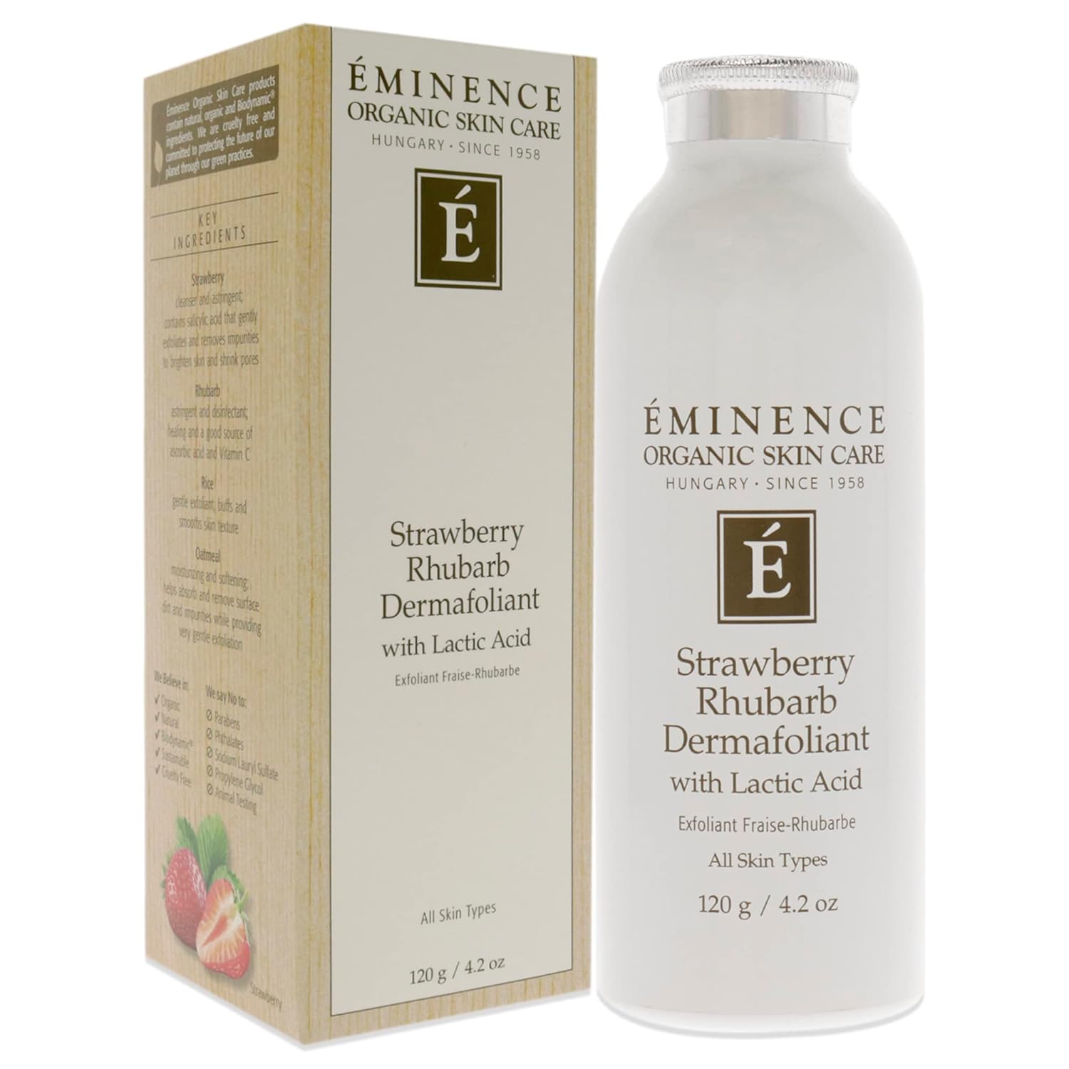 Eminence Strawberry Rhubarb Dermafoliant, 4.2 Ounce : Facial Cleansing Creams : Beauty & Personal Care