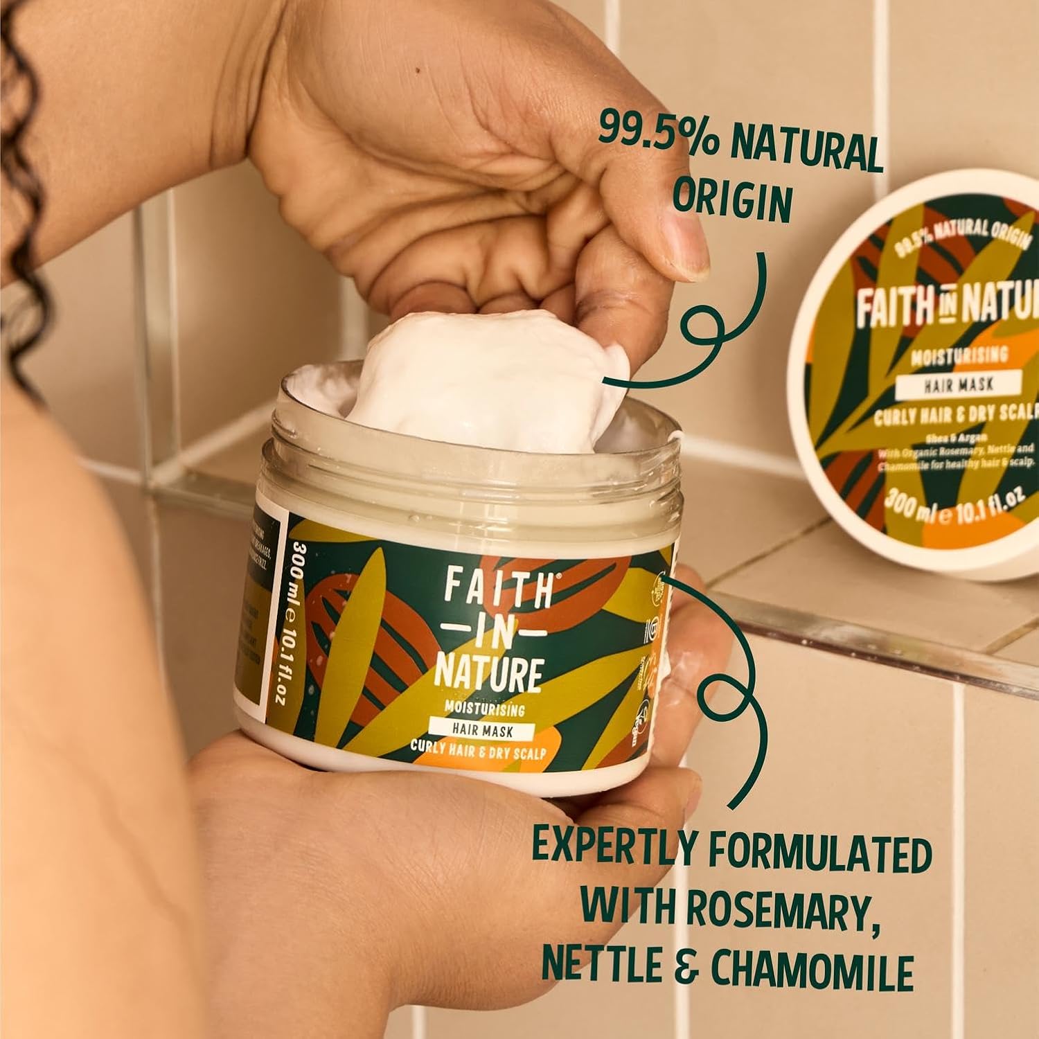 Faith In Nature Organic Shea & Argan Hair Mask, Moisturising for Curly Hair & Dry Scalp, Vegan & Cruelty Free, No SLS, Silicones or Parabens, 300ml (Packing May Vary) : Amazon.co.uk: Beauty