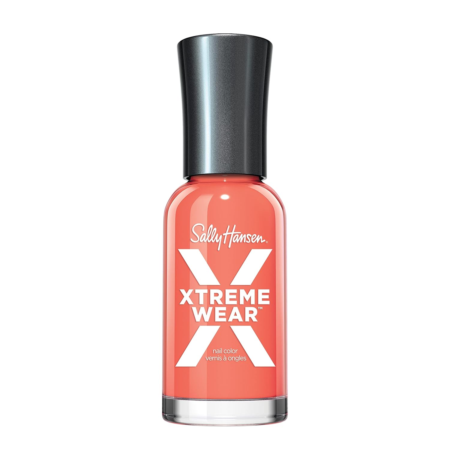 Sally Hansen Xtreme Wear Nail Polish, Streak-Free, Shiny Finish, Long-Lasting Nail Color, Pixie Peach, 0.12 Fl Oz