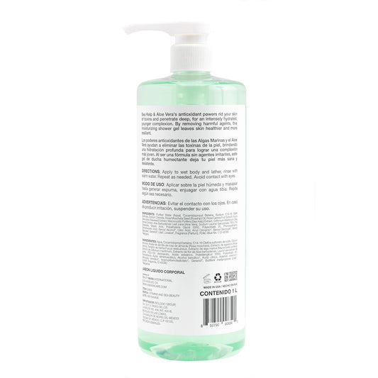 Moisturizing & Healing Body Wash With Sea Kelp & Aloe Vera – Hydrating Cleanser For Dry Skin – Vitamin-Enriched Shower Gel – 33.8 Fl Oz