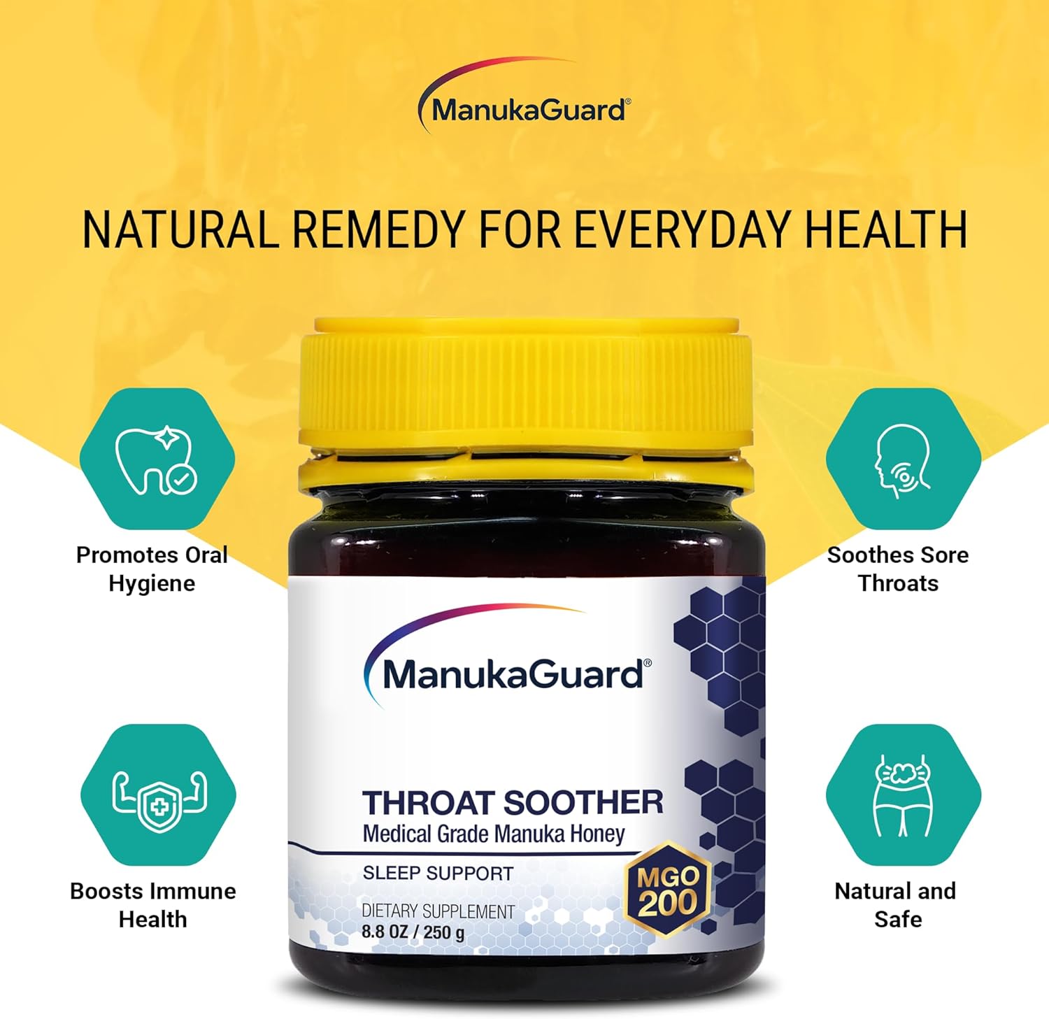 Manukaguard - Medical Grade Throat Soother, 8+, Mgo 200 : Grocery & Gourmet Food