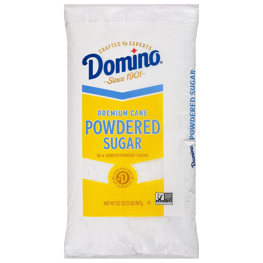 Domino Premium Cane Powdered Sugar, 2 Lb Bag (Pack Of 2)