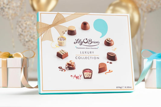 Lily O'Brien'S Luxury Collection - 27 Assorted Chocolates From 9 Original Recipes - Large Box - Gift, Present Or Sharing Box, Celebration, Congratulation, Birthday, Thank You Teacher