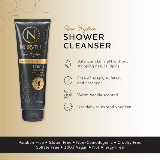 Norvell Post Sunless Self Tanner Ph Balancing Cleanser - Body Wash, 8.5 Fl.Oz