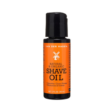 Van Der Hagen® Shave Oil - Transparent Formula for Better Control and Precise Shaving, Made w/Jojoba and Chia Seed Oils for Superior Razor Glide (1 fl oz)