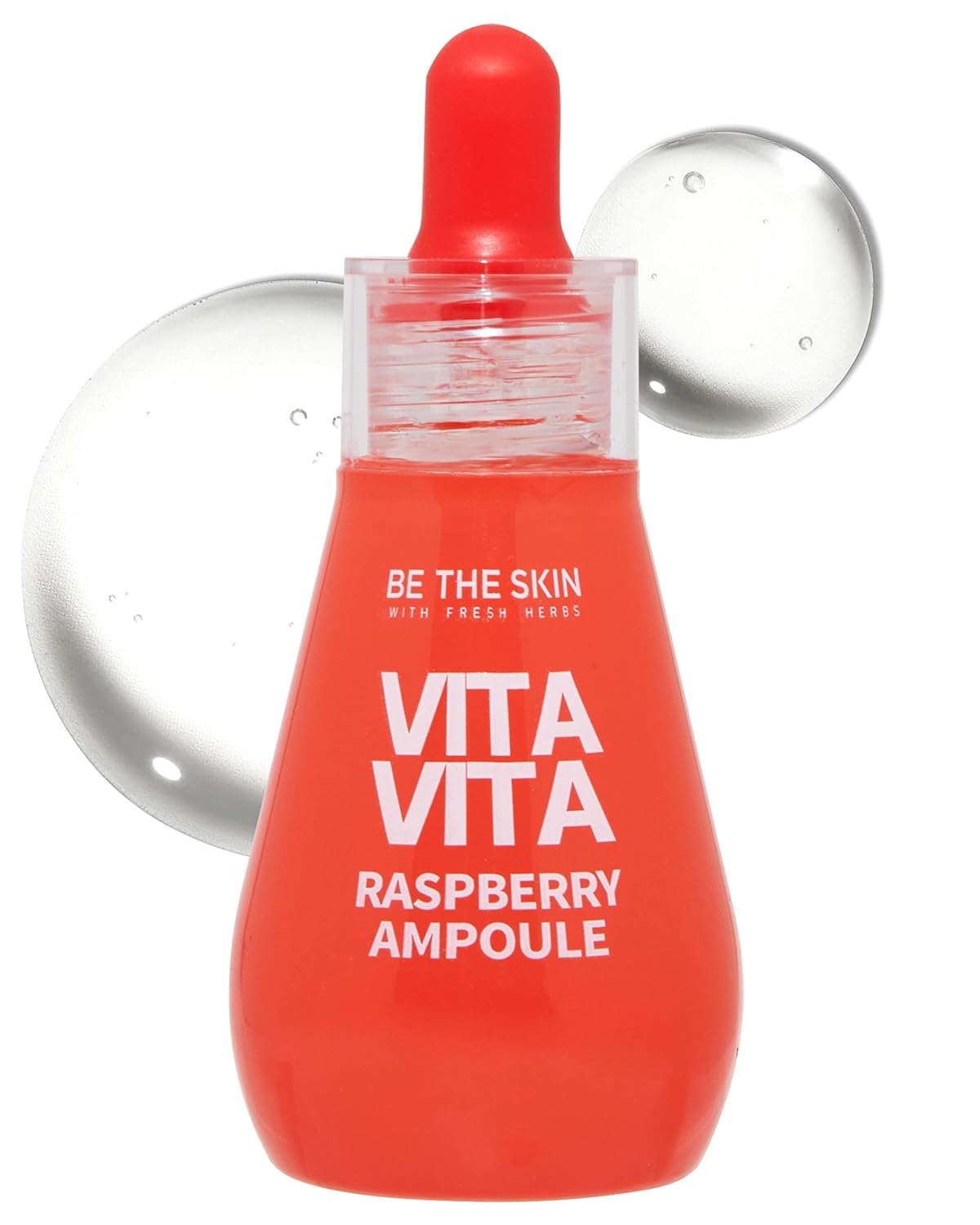 Vitavita Raspberry Ampoule - Radiance Boosting Face Serum For Even Skin Tone And Enhanced Elasticity With Niacinamide, Vitamin C, 11 Peptides, 1.01 Fl.Oz