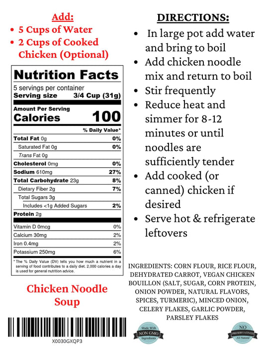 Mom's Place Gluten Free Chicken Noodle Soup Mix