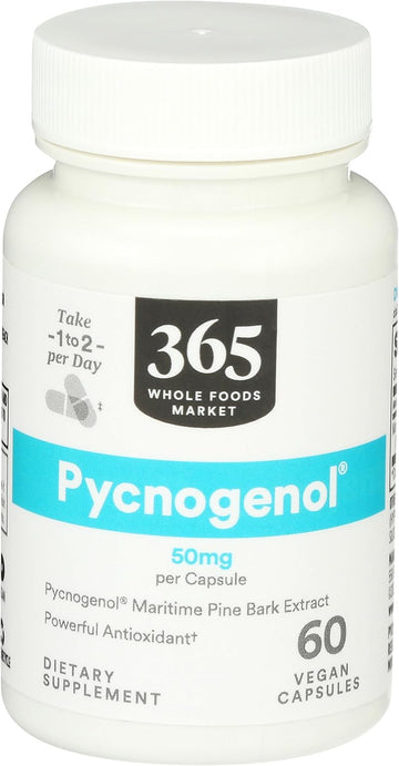 365 By Whole Foods Market, Pycnogenol 50Mg, 60 Vegetarian Capsules