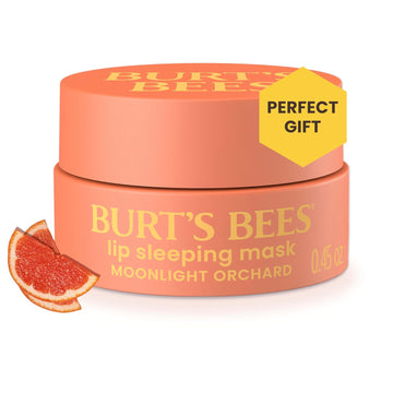 Burt’S Bees Moonlight Orchard Lip Sleeping Mask, With Hyaluronic Acid And Squalane Moisturizer To Instantly Hydrate Lips, Overnight Lip Mask, Lip Treatment, 0.45 Oz