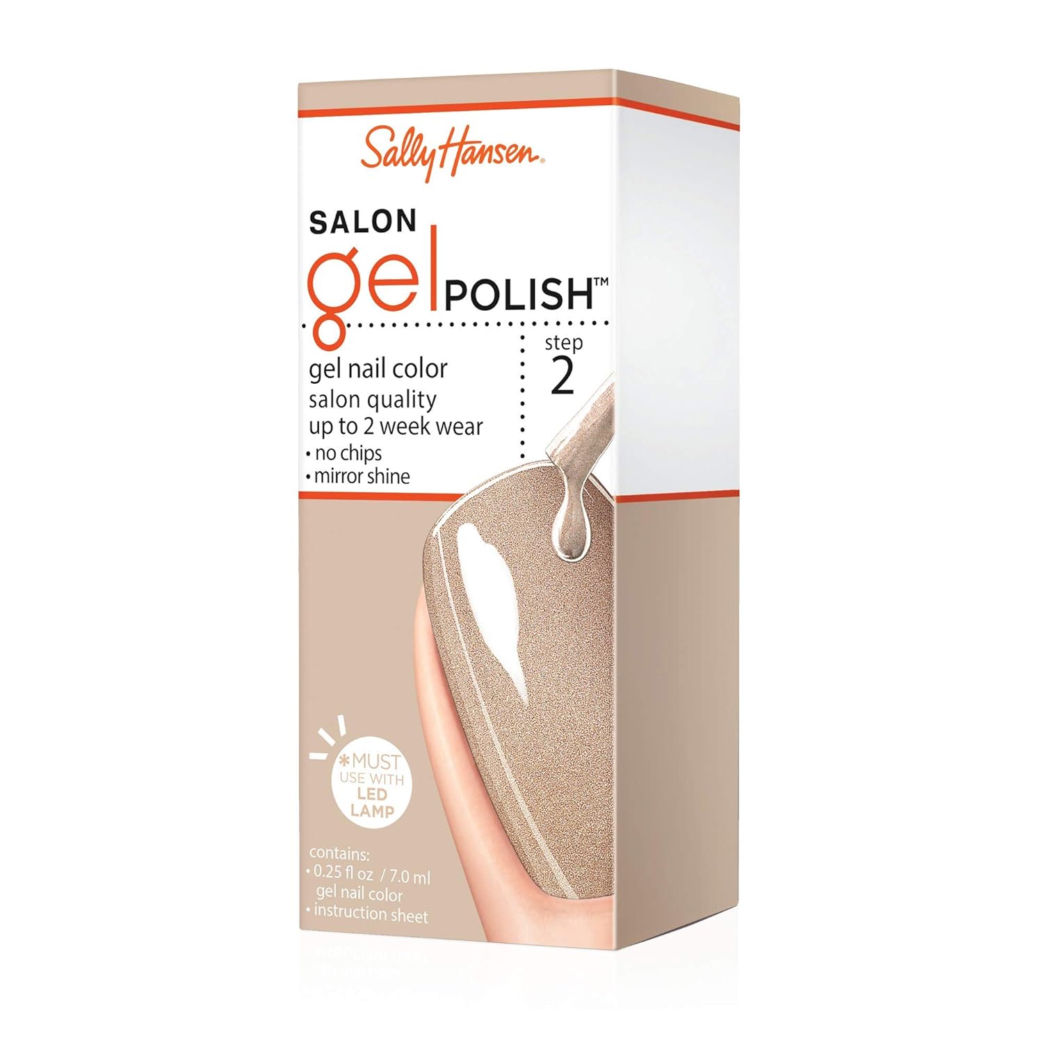 Sally Hansen Salon Gel Polish Nail Lacquer, Pearls, Please, 0.25 Fl Oz