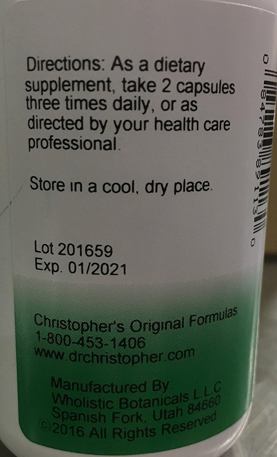 Dr. Christopher Relax-Eze 100 vegetarian caps