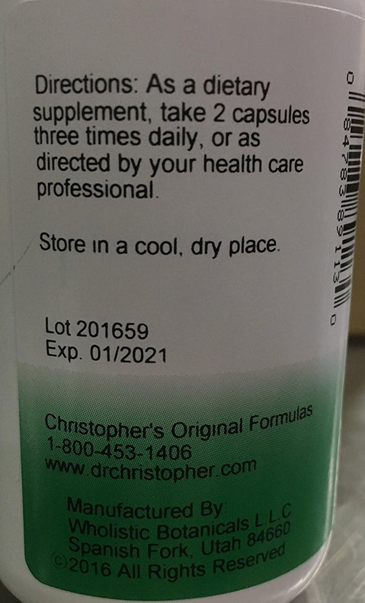 Dr. Christopher Relax-Eze 100 vegetarian caps