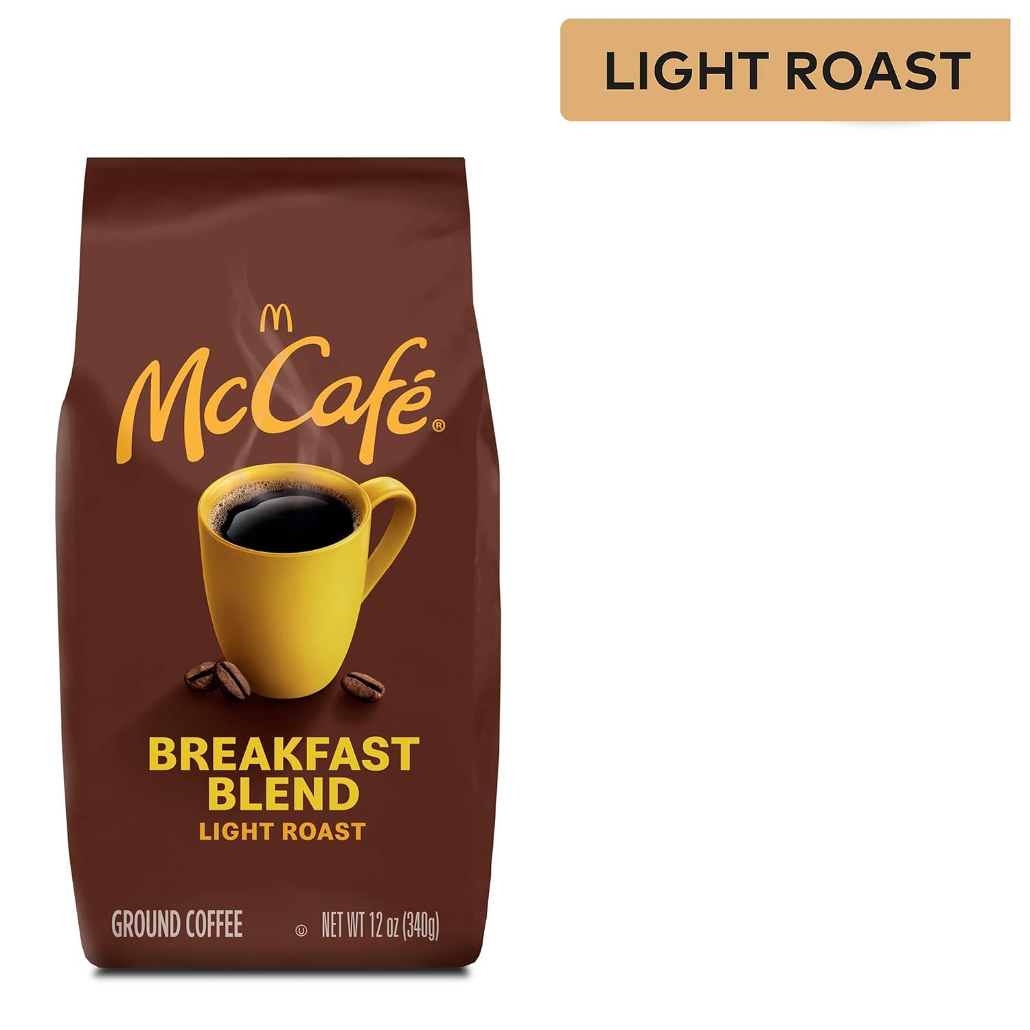 McCafe Breakfast Blend, Light Roast Ground Coffee, 12 oz Bag : Grocery & Gourmet Food
