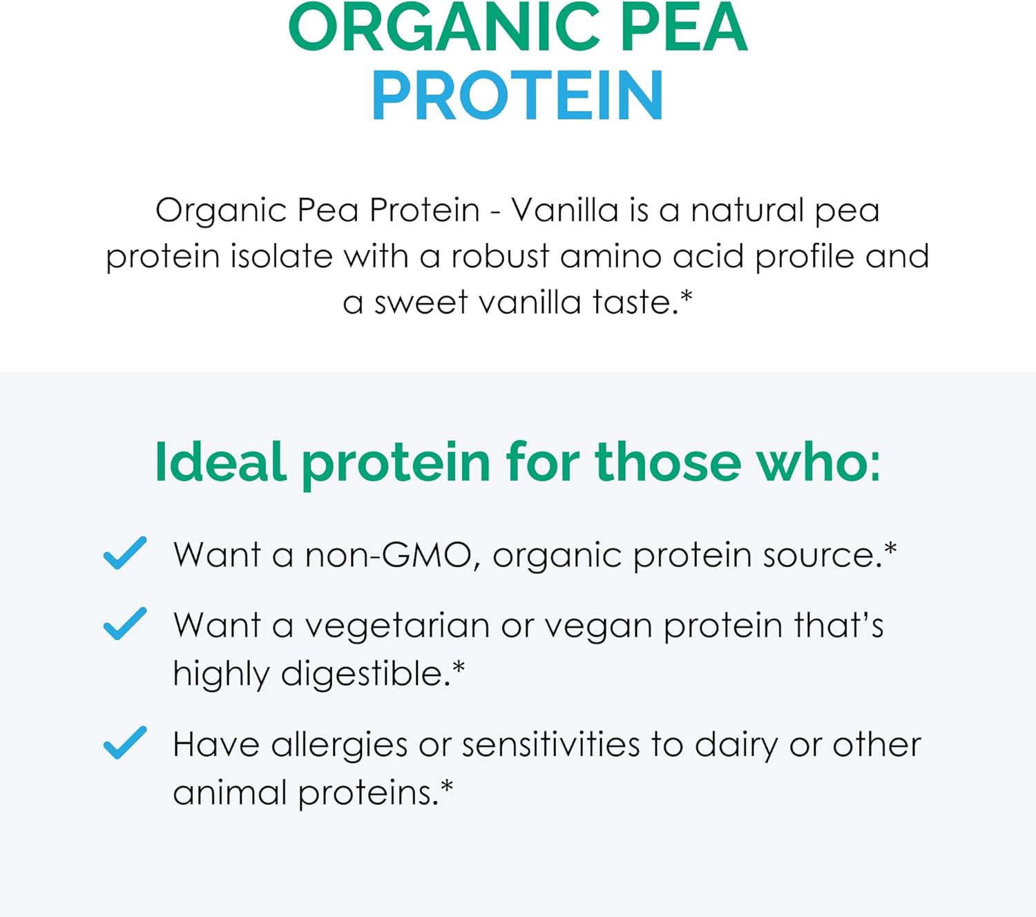 Rootcology By Dr. Izabella Wentz | Organic Pea Protein | Usda Certified Organic Pea Protein With 20G Plant Protein Per Serving | Natural Vanilla Flavor | 454G / 15 Servings : Health & Household