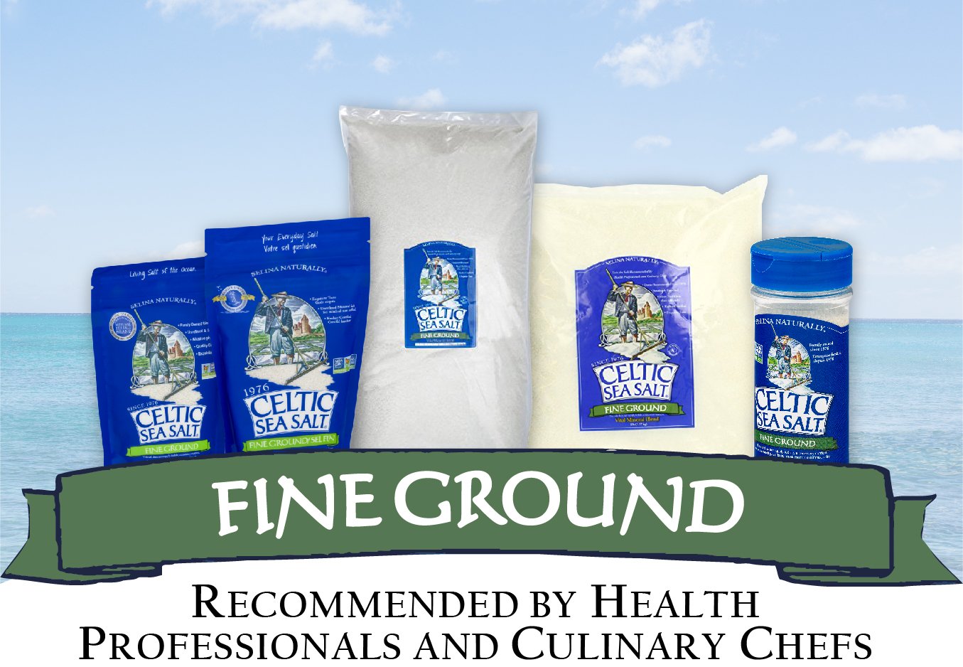 Celtic Sea Salt, Fine Ground, 8 Ounce, 0.5 Pound (Pack Of 1)