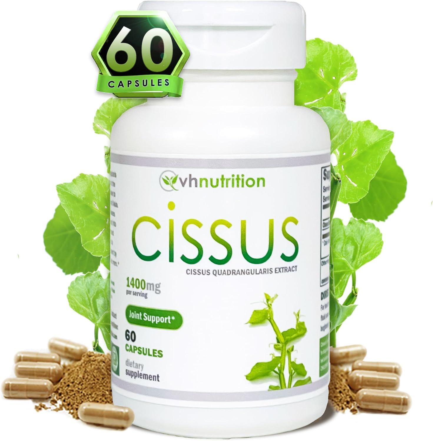 VH Nutrition CISSUS QUADRANGULARIS Capsules | Bone and Joint Support* Supplement | 60 Capsules