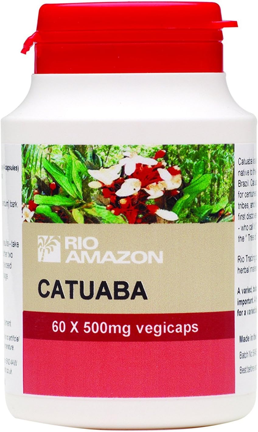 Rio Amazon 500 Mg Catuaba 120 Vegetarian Capsules, 120 G