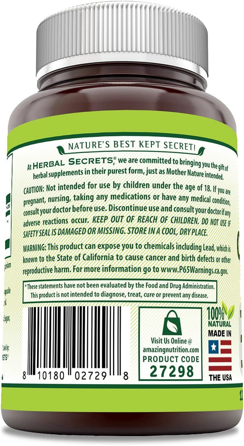 Herbal Secrets Cat's Claw Bark Dietary Supplement 500 Mg 120 Veggie Capsules : Pet Supplies