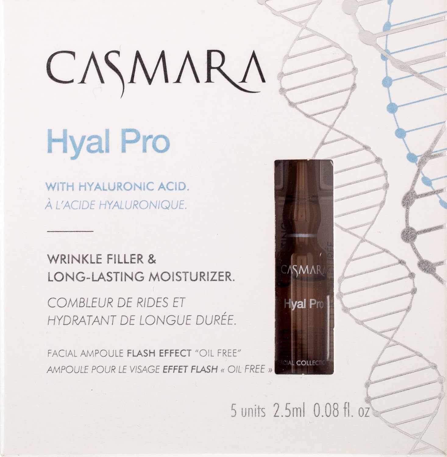 Casmara Hyal Pro Facial Ampoules Flash Effect Pouch 5 Units : Beauty & Personal Care