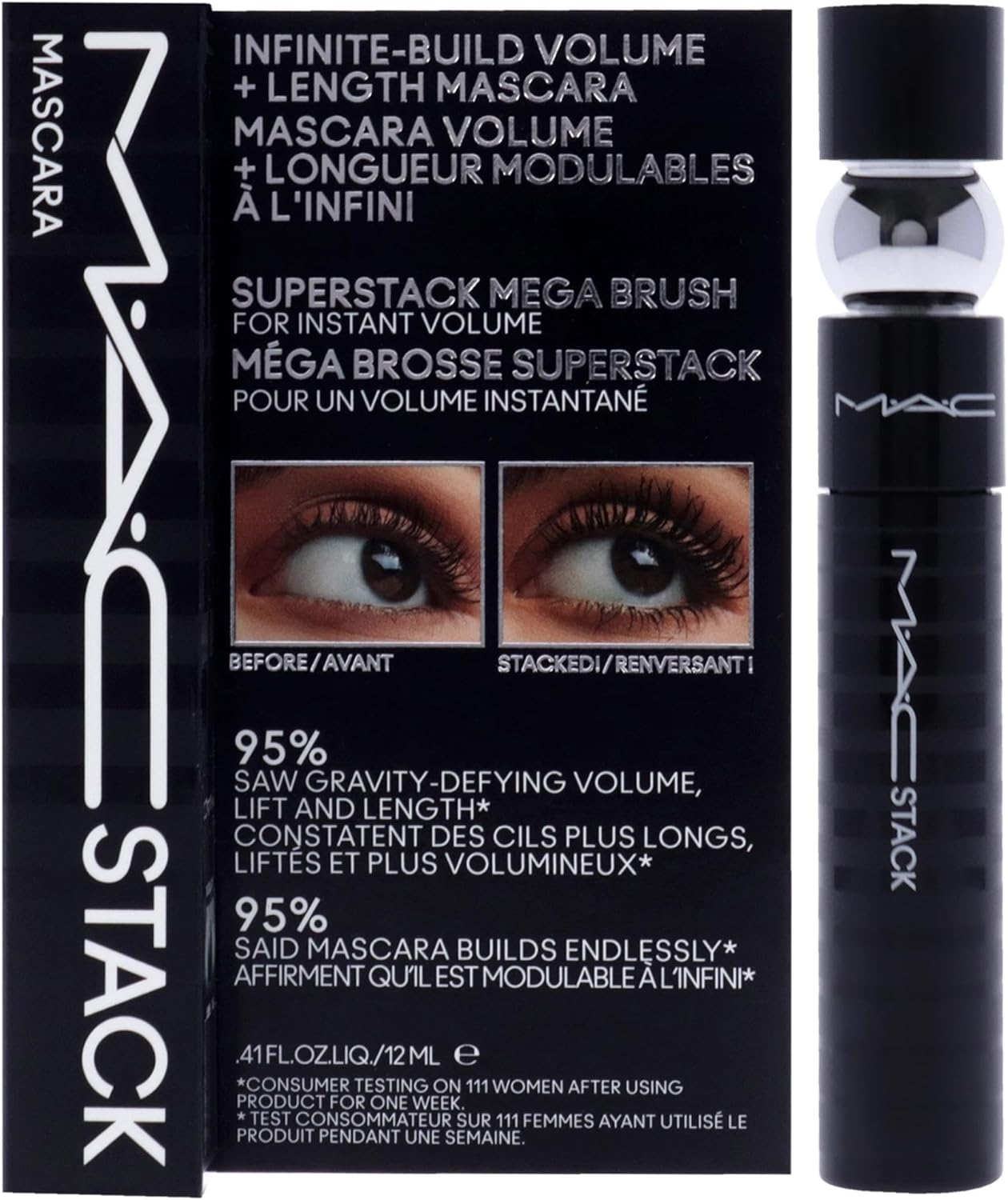 Mac Mac Stack Mascara Superstack Macro Brush For Women 0.41 Oz Mascara