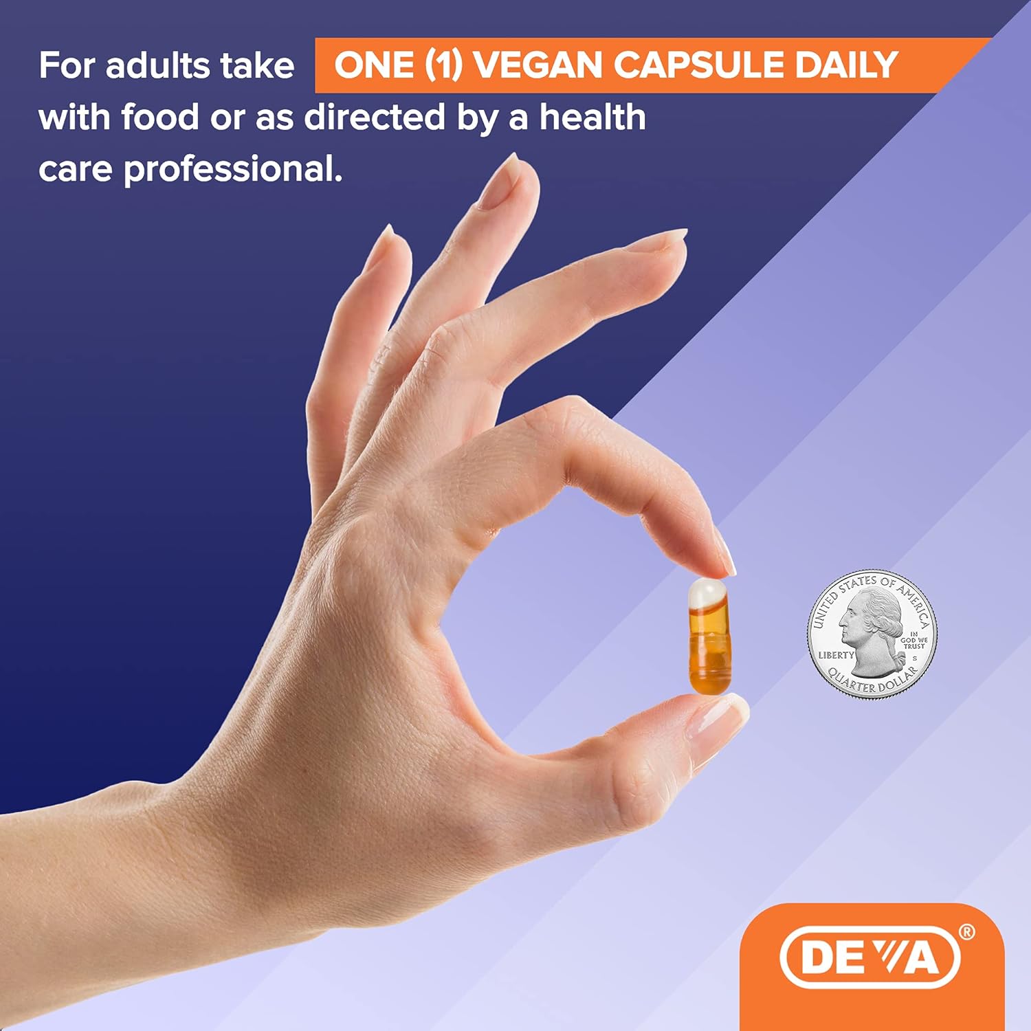 Deva Vegan Vitamins Natural Vitamin E 400Iu With Mixed Tocopherols, Supports Immune System & Skin Nutrition, Natural Antioxidant & Gluten Free, Dairy Free, Non-Gmo, 90 Capsules : Health & Household