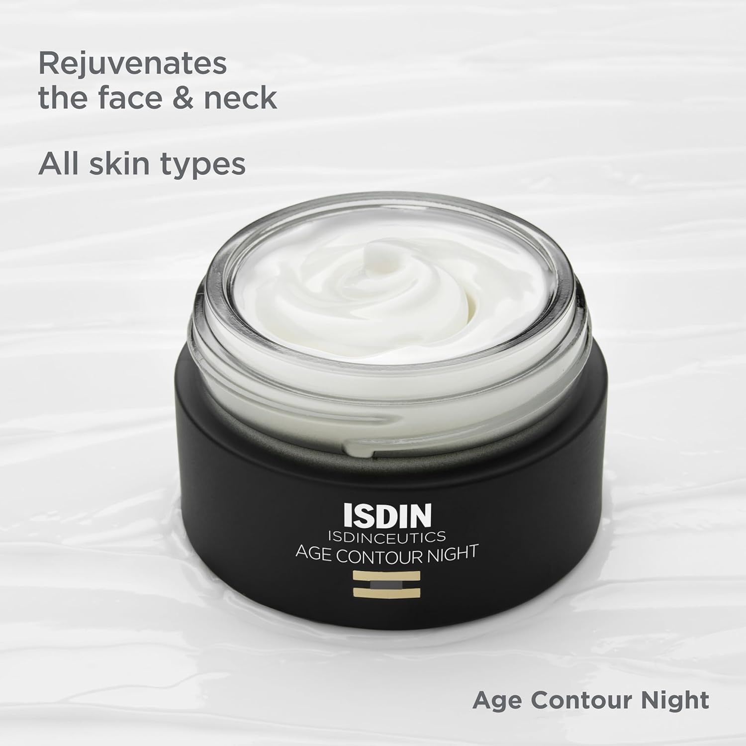 ISDIN Age Contour Night Face and Neck Cream with Melatonin and Peptides, 1.8 Oz : Beauty & Personal Care