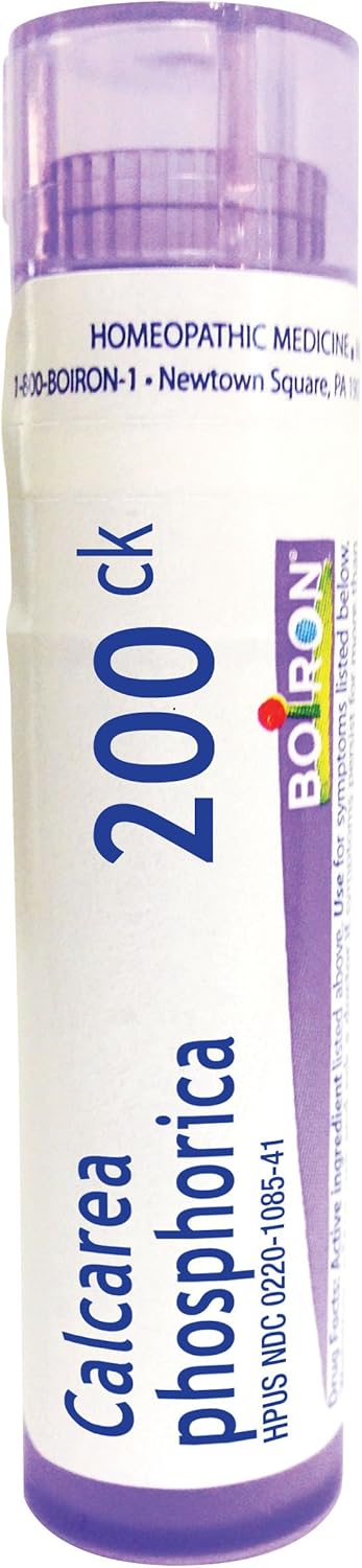 Boiron Calcarea Phosphorica 200C, 80 Pellets, Homeopathic Medicine For Growing Pains