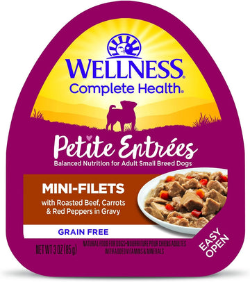 Wellness Petite Entrées Mini-Filets With Roasted Beef, Carrots & Red Peppers In Gravy, 3-Ounce Cup (Pack Of 12)