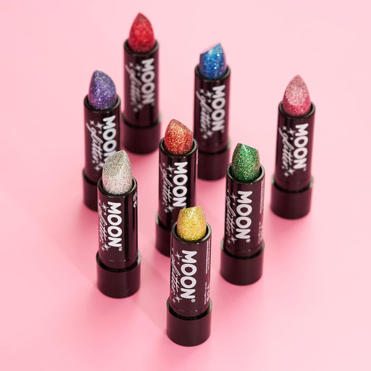 Holographic Glitter Lipstick By Moon Glitter - Boxset