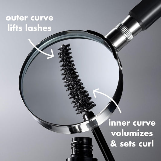 E.L.F. Incredi-Curl Mascara, Volumising Mascara For A Bold, Lasting, Lifted Curl, Smudge-Resistant Formula, Vegan & Cruelty-Free, Pitch Black