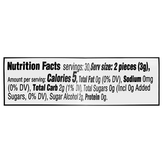 Trident White Spearmint Sugar-Free Chewing Gum, 4 Bottles Of 60 Pieces (240 Total Pieces)